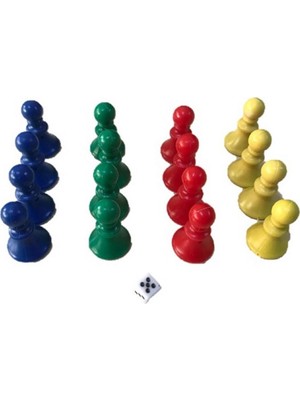 Trendy Toys Kızma Birader Piyon Seti ( 16 Piyon ve 1 Zar )