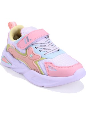 Dagoster DJA76-ARX555 Beyaz Pembe Ortopedik Günlük Kız Çocuk Spor Ayakkabı