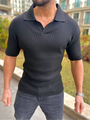 Tişört Nefes Alabilen Terletmez Yumuşak Dokulu Pamuklu T-Shirt Polo Yaka Slim Fit Tshirt