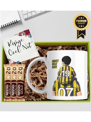 Kutup Kitap  Kişiye Özel Futbol Temalı İsimli  Kahve Hediye Seti  Kupa Bardak