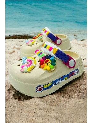 Melek Tuna Çocuk Kaydırmaz Sandalet Terlik, Çocuk Cross Terlik, Bebek Terlik, Çocuk Havuz Terliği,