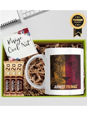 Kutup Kitap  Kişiye Özel Futbol Temalı İsimli  Kahve Hediye Seti  Kupa Bardak