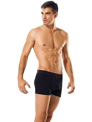 Nnstartshopping  3 Adet Tutku Likralı Erkek Siyah Boxer 0114