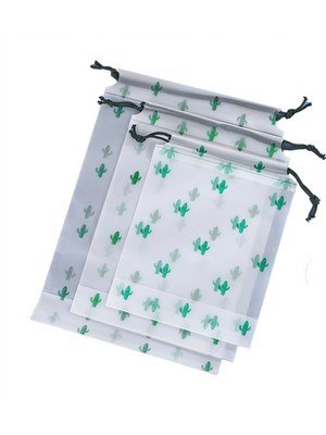 Noble1 Ipli Çanta Seyahat Depolama Havlu Çorap Ambalaj Iç Giyim Toz Buzlu Renkli Baskı Yeşil (Yurt Dışından)