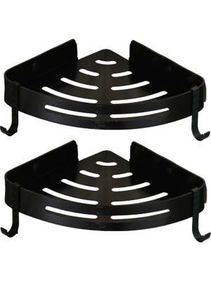 Noble1 Deliksiz Banyo Tuvalet Üç Köşeli Duvar Askı Raf Depolama Havlusu (Yurt Dışından)