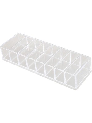 Noble1 Şeffaf Akrilik Makyaj Organizatör Kozmetik Saklama Kutusu Toz Masaüstü Kadın Ruj Tutucu Organizador Maquillaje Büyük (Yurt Dışından)