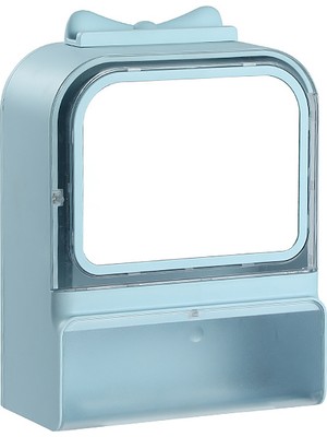 Noble1 Duvara Monte Makyaj Organizatör Punch-Ücretsiz Banyo Doku Saklama Kutusu Toz Geçirmez ve Su Geçirmez Takı Rafı-B (Yurt Dışından)