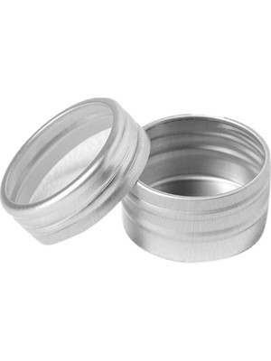 Noble1 1 Adet Makyaj Yuvarlak Saklama Kutusu Tırnak Sanat Boncuk Konteyner Taşınabilir Kozmetik Krem Kavanoz Pot Şişe Gümüş (Yurt Dışından)