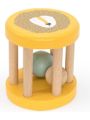 Trıxıe - Wooden Rollıng Rattle-Mr. Lıon