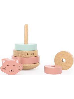 Trıxıe - Wooden Stackıng Toy-Mrs. Cat