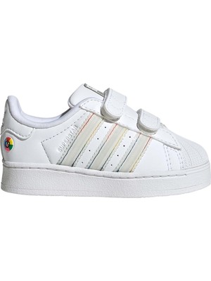 adidas Beyaz Bebek   Sneaker SUPERSTAR LED LIGHTS CF I JI0511