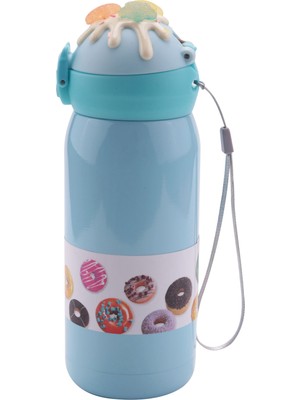 Noble1 Dondurma Kek Dekorasyon Kapak Fincan Karikatür Vakum Yetişkin ve Çocuklar Için Bahar Mantarlı 360 Ml-Mavi (Yurt Dışından)