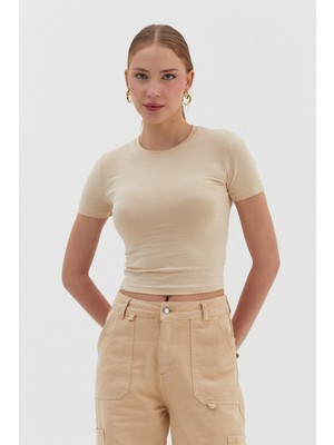 Pamuklu Bisiklet Yaka Body