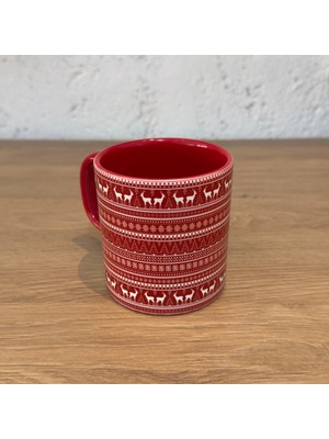 The Lucid Lab Red Santa Yılbaşı Kulplu Bardak