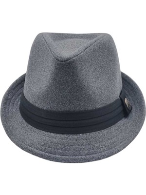 Uniquetrenders Kadın Lüks Trilby Kaşe Fötr Şapka