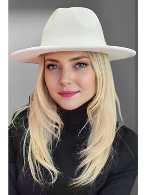 Uniquetrenders Kadın Panama Kaşe Fötr Şapka