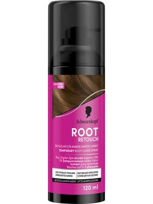 Schwarzkopf Root Retoucher Sprey Boya Kahverengi 120 ml