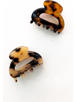 Kaplumbağa Sırtı Mini Mandal  Saç Toka Seti