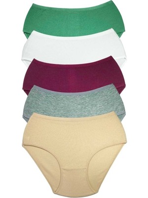 Mbb E-Ticaret 5 Adet Kadın Yüksek Bel Ribana Bato Külot S045