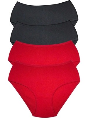 Mbb E-Ticaret 4 Adet Kadın Yüksek Bel Ribana Bato Külot