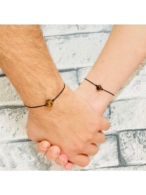 Kaplan Gözü Çift Sevgili,arkadaş Bilekliği 2 Adet