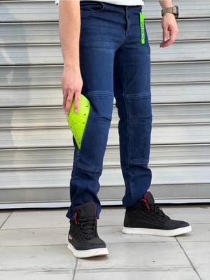 Motosiklet Kot Pantolon Aramid Kumaş Lacivert