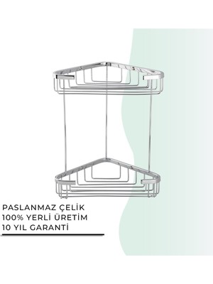Çelik Banyo Igk Yapı - Efe İkili Köşe Süngerlik 18X18 cm (25-039)