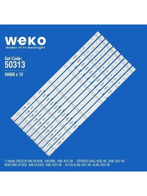 Weko WKSET-5313 34668X10 SAMSUNG_2013ARC48 10 Adet LED Bar (81)