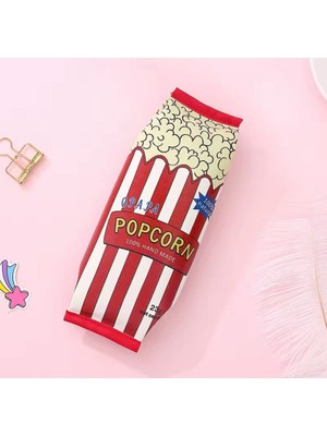 Syn İletişim Kawaii Kore Popcorn Patlamış Mısır Kalemlik Kalem Kutu Makyaj Çantası Düzenleyici Doğum Günü Hediye