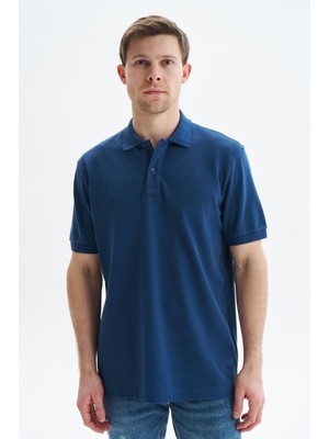 Ar-ma Erkek Polo Yaka Tişört Baskisiz Basic Regular Fit Çift Toplama Penye Pike Y29374354502