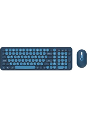 Bkb6 Daktilo Model Gri Ev Ofis Iş Yeri 2.4 Ghz Kablosuz Klavye Mouse Seti