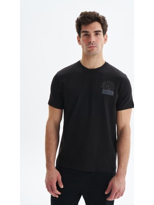 Ar-ma Erkek Bisiklet Yaka Tişört Yazi Baskili Regular Fit Penye Full Süprem Y29344472302