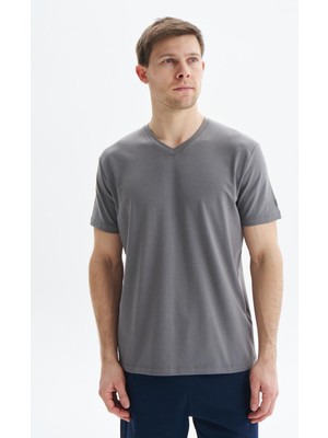 Ar-ma Erkek V Yaka Tişört Baskisiz Basic Regular Fit Penye Full Süprem Y29344472102