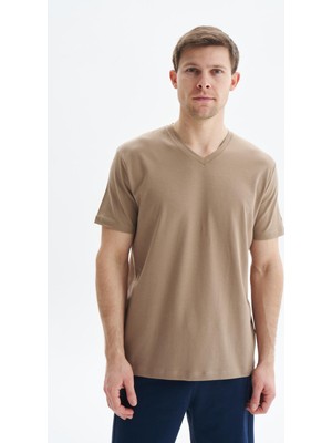 Ar-ma Erkek V Yaka Tişört Baskisiz Basic Regular Fit Penye Full Süprem Y29344472102