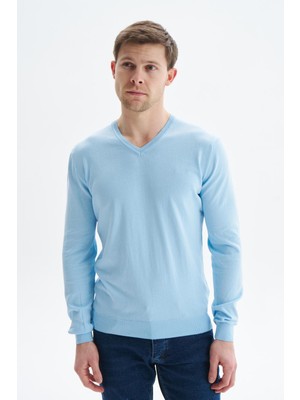 Ar-ma Erkek V Yaka Triko Basic Baskisiz Cepsiz Slim Fit Pima Pima K9KRO0852