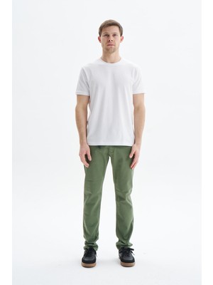 Ar-ma Erkek Pantalon Chino Baskisiz Basic Ön Ve Arka Cepli Pantolon Slim Fit Denim Chambre K9PPD0521