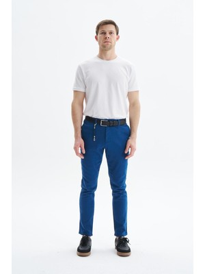 Ar-ma Erkek Pantalon Chino Baskisiz Basic Ön Ve Arka Cepli Pantolon Slim Fit Denim Chambre K9PCD0526