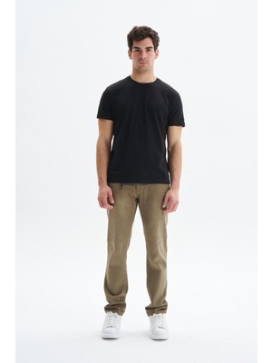 Ar-ma Erkek Pantalon Chino Baskisiz Basic Ön Ve Arka Cepli Pantolon Slim Fit Denim Chambre K9PPD0520