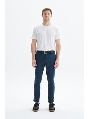 Ar-ma Erkek Pantalon Chino Baskisiz Basic Ön Ve Arka Cepli Pantolon Slim Fit Denim Chambre K9PCD0526