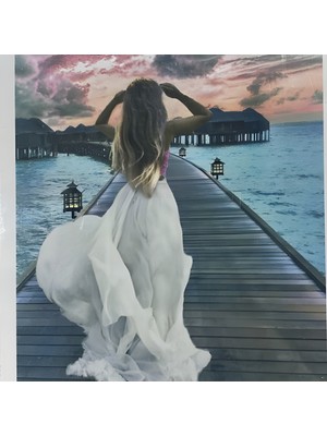 5d Yapışan Boncuk Goblen Mozaik Tablo Pano 40 x 50 cm 77098