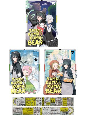 Kayıp Kıta Yayınları Kuma Kuma Kuma Bear Manga Seti 5. 6. 7. Ciltler Kumanano Yazarından Ciltli ve Türkçe Basım