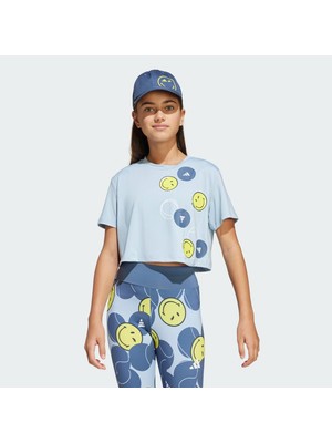 adidas Unisex Çocuk  Mavi  T-Shirt G SMI TEE JJ3079