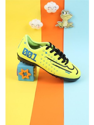 Moda Lime Profesyonel Çim-Halı Saha Kauçuk Taban Uniseks Futbol Ayakkabısı Halısaha Ayakkabı Futbol Ayakkabısı