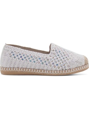 Pandora Moda Y25.82.112 Kadın Hasır Espadril Beyaz