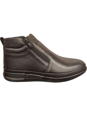 Pepita 4832 Kaymaz Çift Fermuar Yumuşak Deri Erkek Bot