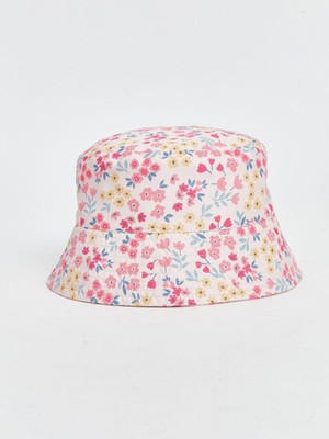 LC Waikiki Lcw Baby Çiçek Desenli Kız Bebek Bucket Şapka