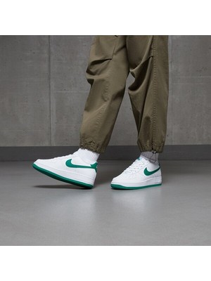 Nike Air Force 1 SS25 (Gs) Unisex White Leather Shoes Beyaz Yeşil Deri Spor Ayakkabı FV5948-103