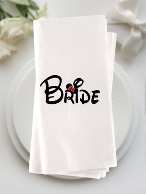 Lion Baskı ve Organizasyon Bride Baskılı Peçete 20 Adet