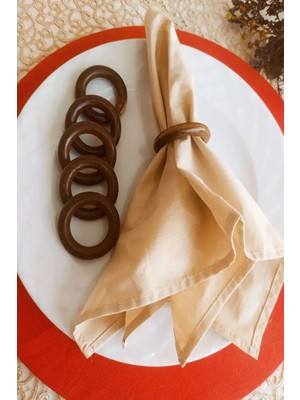 Kuzeylina Kırmızı Yılbaşı Ağacı Süsü Seti - 10 Adet, 3mm Mdf