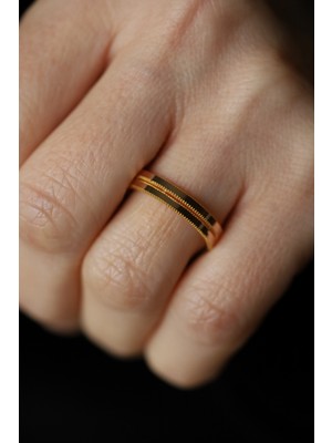 Yenigün Kuyumculuk 14 Ayar Altın 2 Sıra Ajda Yüzük